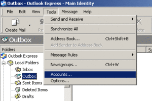 Email Accounts di Outlook