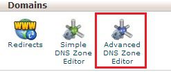 cpanel advanced dns zones editor.