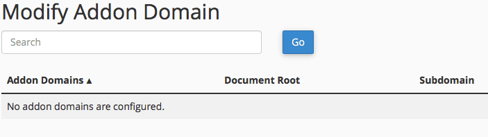 e-Padi Modify Addon Domain cPanel