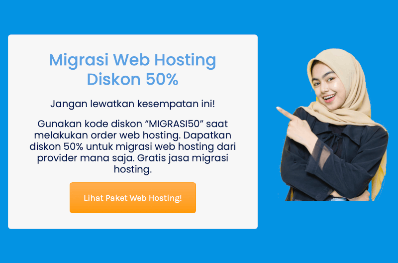 Migrasi web hosting ke e-Padi dapat diskon 50%