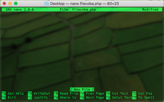 Ganti default text editor vi ke nano di CentOS