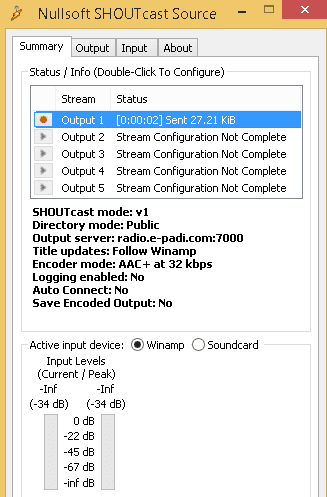 Tabs Summary Running